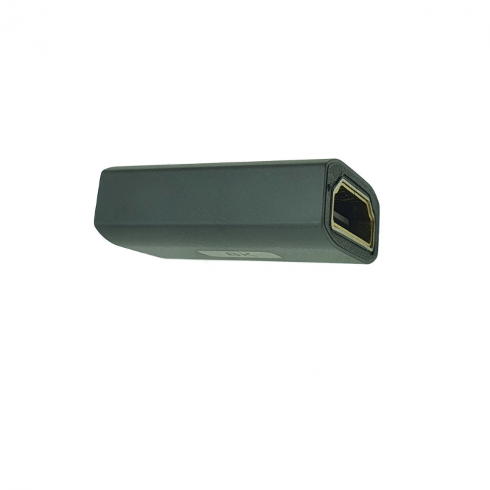 Adaptor HDMI mama la HDMI mama, 8K, Lanberg 44094, DSC, eARC, HDR, carcasa aluminiu, argintiu [3]