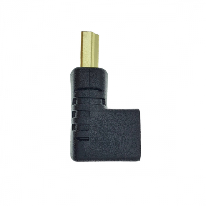 Adaptor HDMI tata la HDMI mama, unghi 90 grade in jos [4]