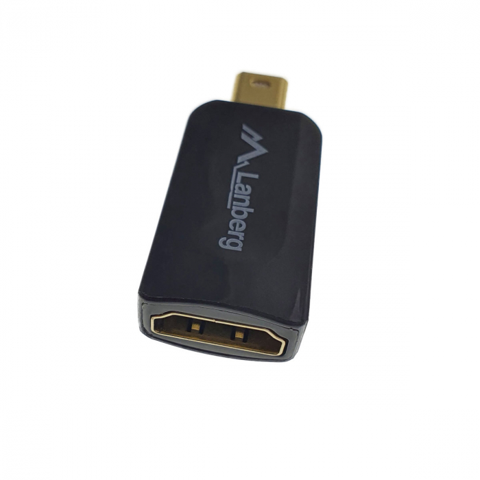 Adaptor Lanberg 40867, DisplayPort Mini tata la HDMI mama, rezolutie Full HD 1080p, transfer 6.75 Gbps, frecventa 225MHz - 2.25 Gbps [3]