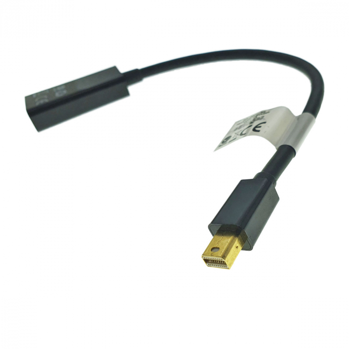 Adaptor Lanberg 40868, DisplayPort mini tata la HDMI mama, lungime 20 cm , rezolutie maxima pana la 1920 x 1200 (1080p) la 60 Hz, negru [2]