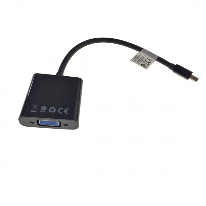 Adaptor Lanberg 40869, DisplayPort Mini tata la VGA mama, rezolutie Full HD 1080p la 60Hz, cu cablu 20 cm [5]