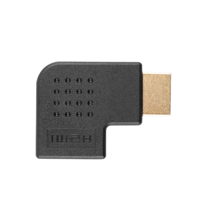 Adaptor Lanberg 42743, HDMI tata la HDMI mama, unghi 90 grade la dreapta [2]