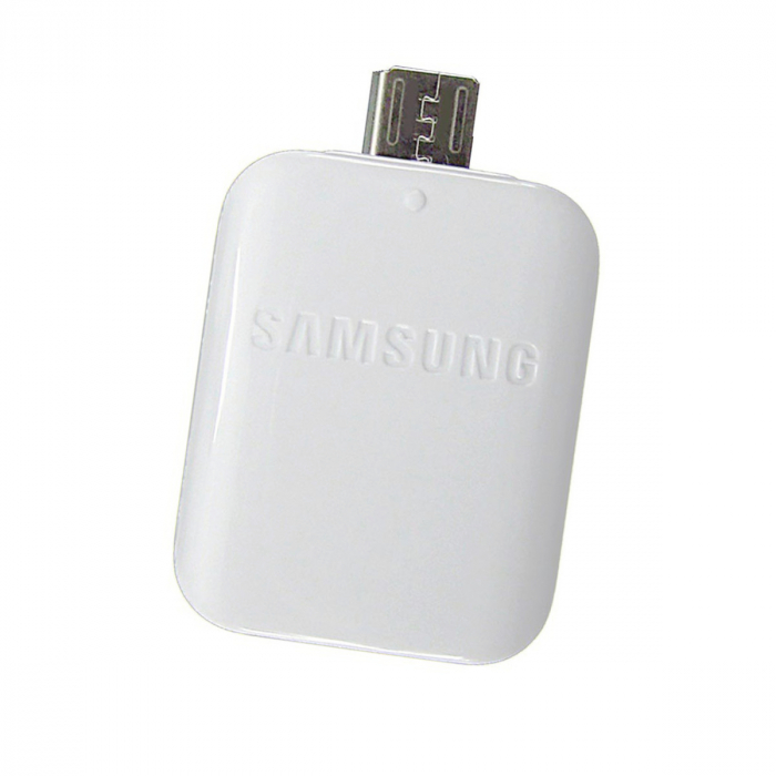 Adaptor OTG USB tip A mama la microUSB tata, Samsung GH98-09728A, alb [2]