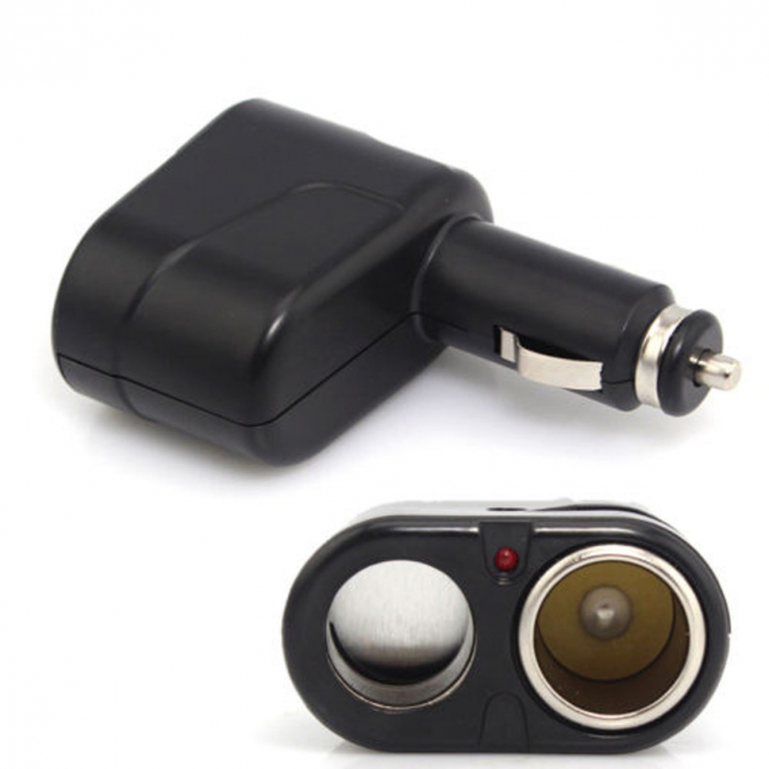 Adaptor Priza Bricheta Auto cu 2 Porturi, 12V/24V [3]