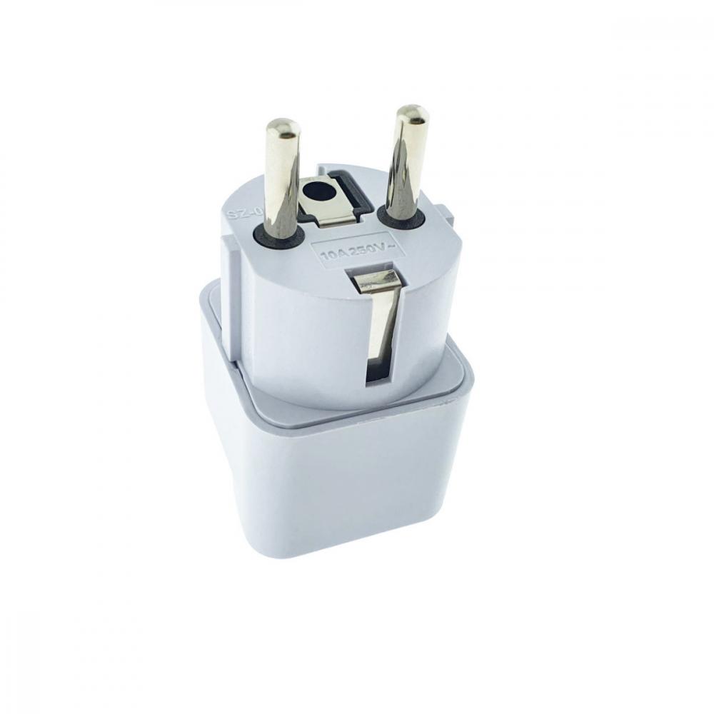 Adaptor Priza UK la EU 10A/250V - Compact Alb - Solutie Rapida Calatorii [3]
