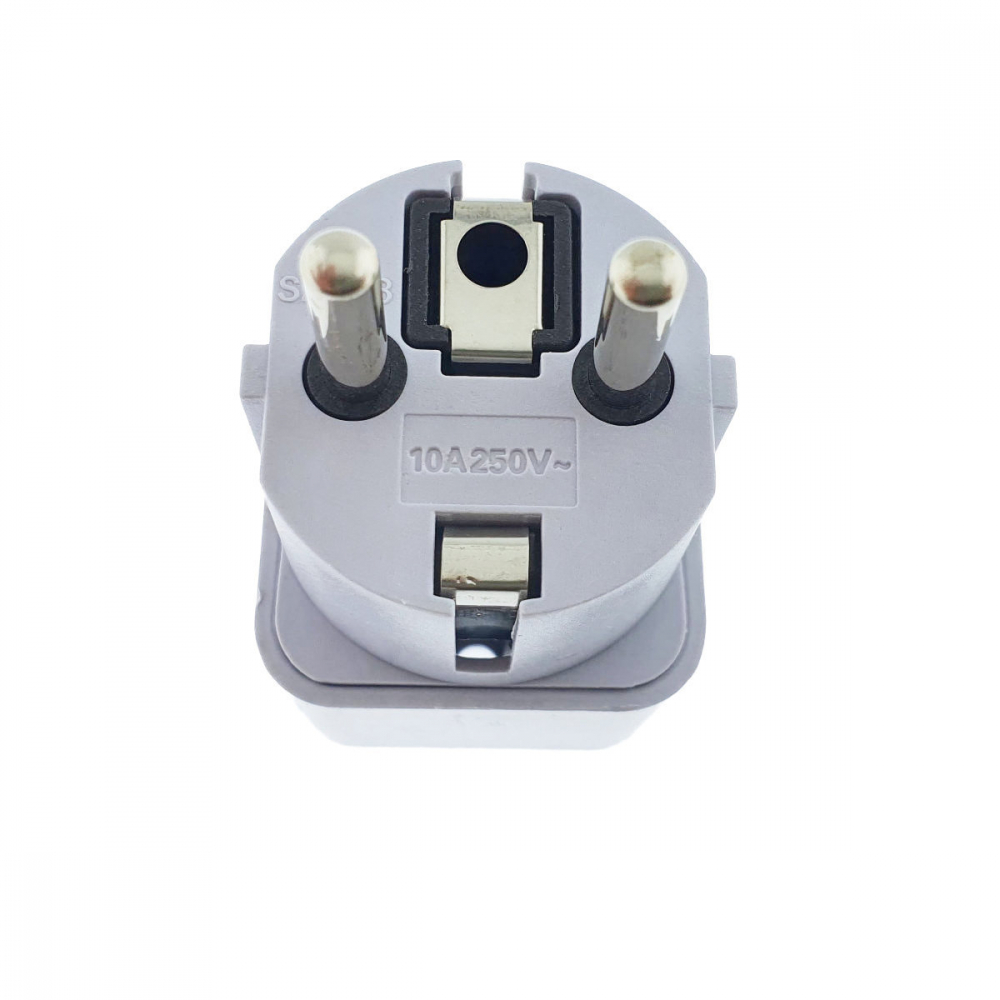 Adaptor Priza UK la EU 10A/250V - Compact Alb - Solutie Rapida Calatorii [2]