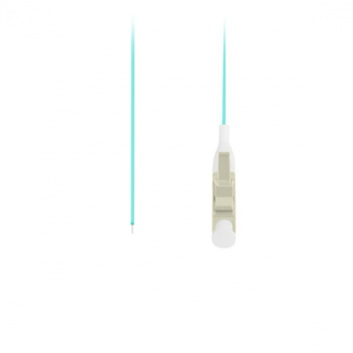 Adaptor retea fibra optica coada/Pigtail cu conector LC/UPC, lungime 2m, Lanberg 43358, Easy Strip MM OM3, turcoaz [3]