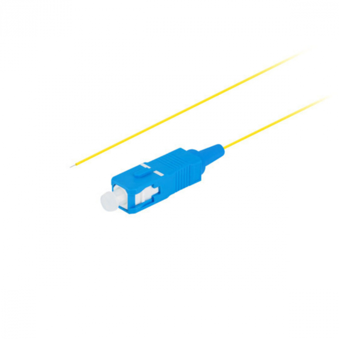 Adaptor retea fibra optica coada/Pigtail cu conector SC/UPC, lungime 2m, Lanberg 43352, Easy Strip SM G657A1, galben [3]