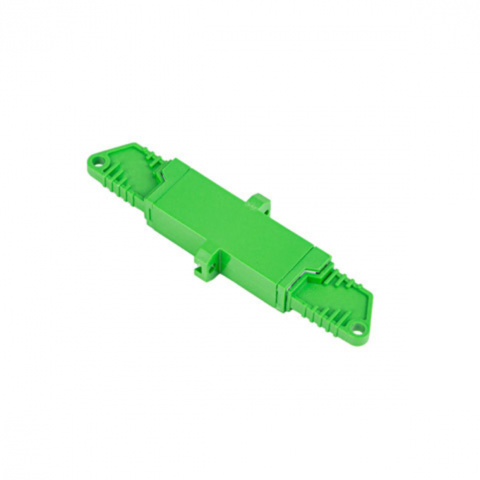Adaptor retea fibra optica cu conectori E2000/APC, Lanberg 43379, SM, SIMPLEX, verde [4]