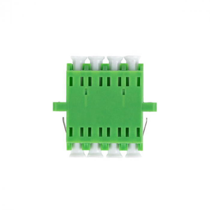 Adaptor retea fibra optica cu conectori LC/APC, Lanberg 43374, SM, QUAD, verde [4]