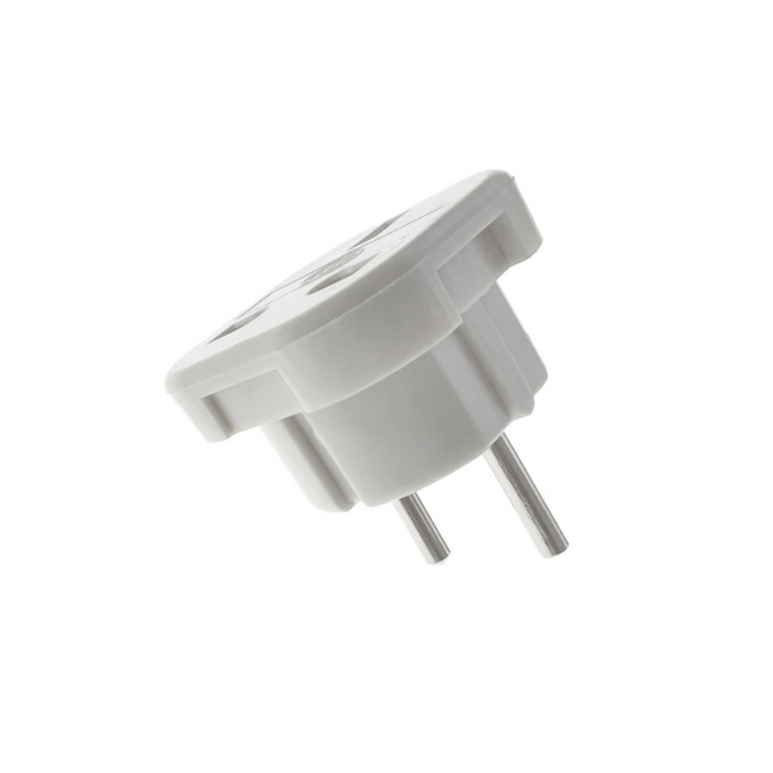 Adaptor stecher priza UK la priza Europa, slim, alb [3]