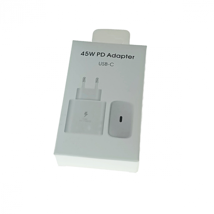 Adaptor Super Fast Travel Charger, 45W, cu port USB-C, alb [3]