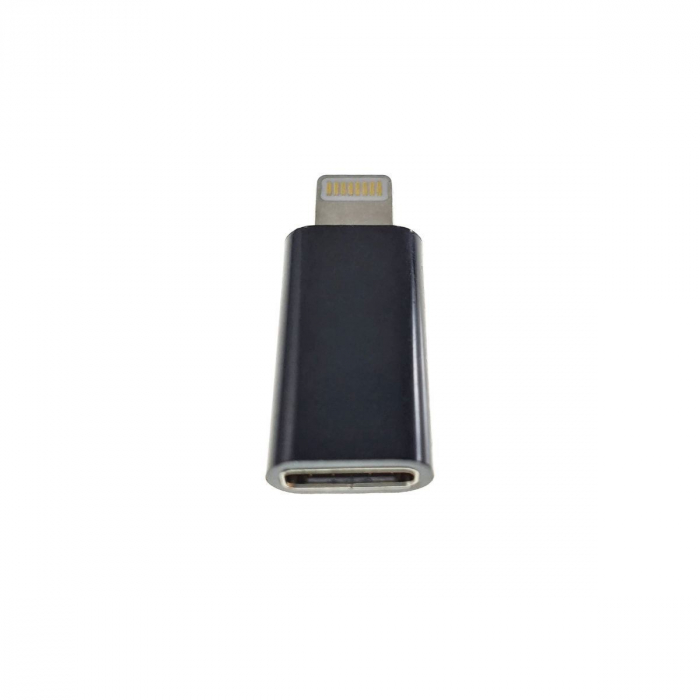 Adaptor Gembird lightning (T) la USB Type-C (M), Negru, A-USB-CF8PM-01 [2]