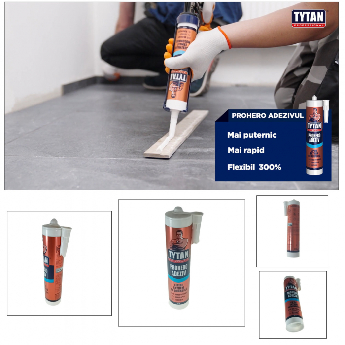 Adeziv universal Prohero Tytan Professional 19133, 290ml, alb [5]