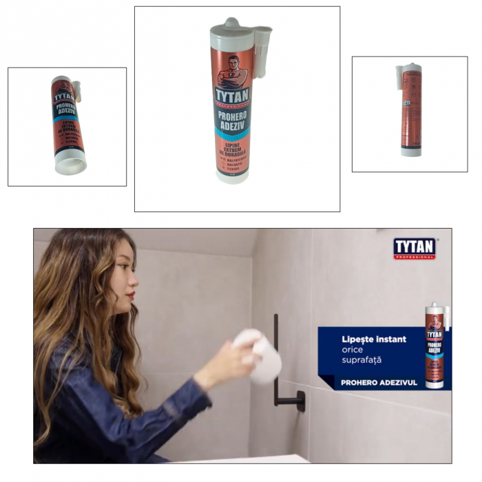Adeziv universal Prohero Tytan Professional 19133, 290ml, alb [4]