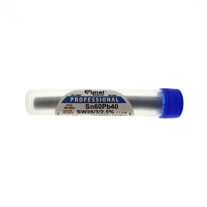 Aliaj de lipit, fludor, din cositor, fir,1mm grosime, tub 10g [3]