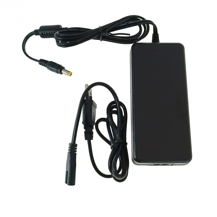 Alimentator de 12V-5A, 60W, cu mufa jack 2.1x5.5mm, cabluri alimentare de 1.2m si 1m, Blow 08112, negru [3]