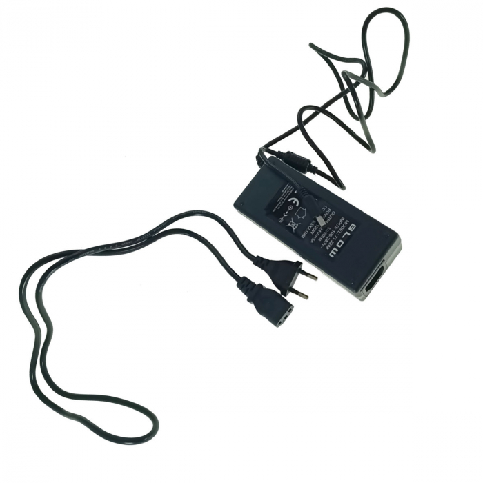 Alimentator de 24V-5A, 120W, cu mufa jack 2.1x5.5mm, cabluri alimentare de 1.1m si 1.2m, Blow 11945, negru [4]