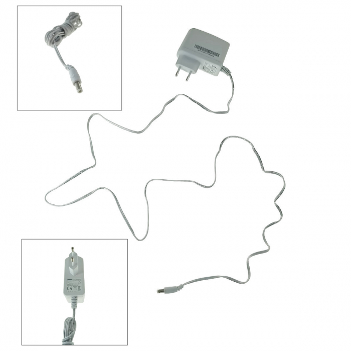 Alimentator stabilizat de 12V, 2000mA, MOSO MSA-C2000, cablu de 150 cm si mufa tip Barrel, alb [3]