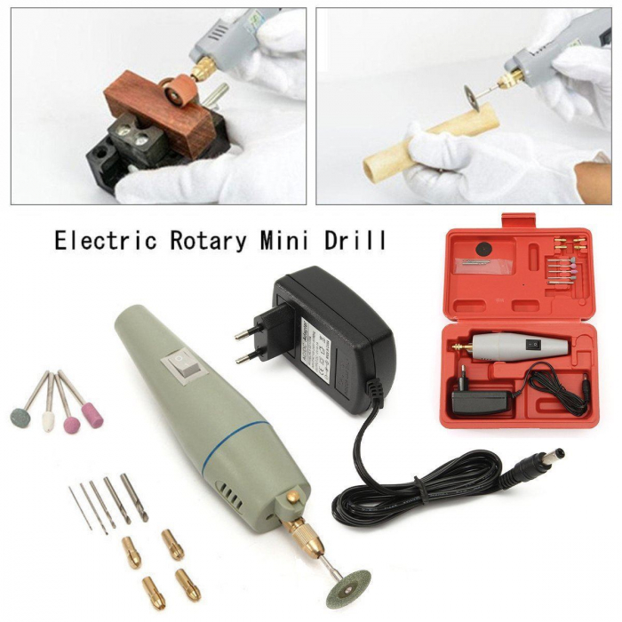 Aparat electric mini WLXY, slefuire, gaurire si taiere, cu alimentator [3]
