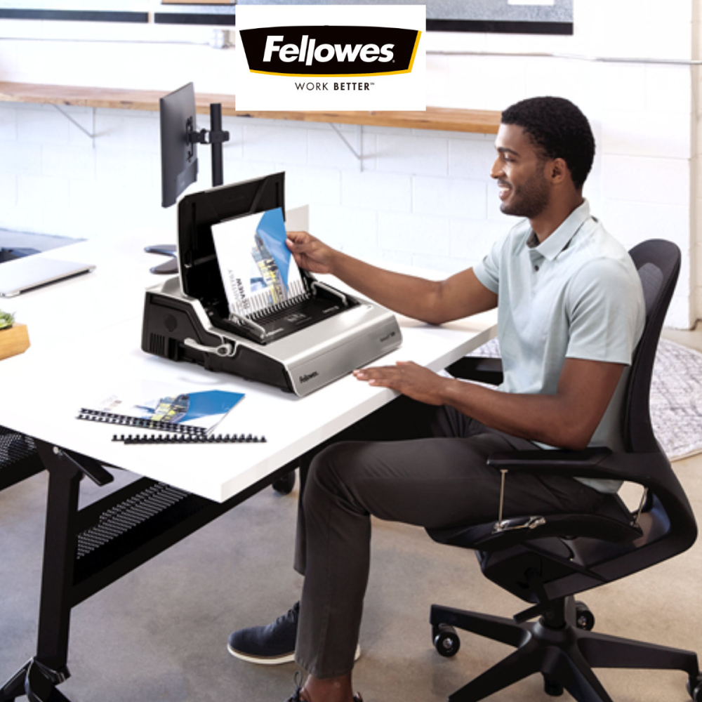 Aparat indosariat electric, Fellowes Galaxy-E 500, cu inele din plastic, diametru maxim spirala 50 mm, capacitate indosariere 500 foi, perforare 28 coli, pentru birou si arhivare intensiva [3]