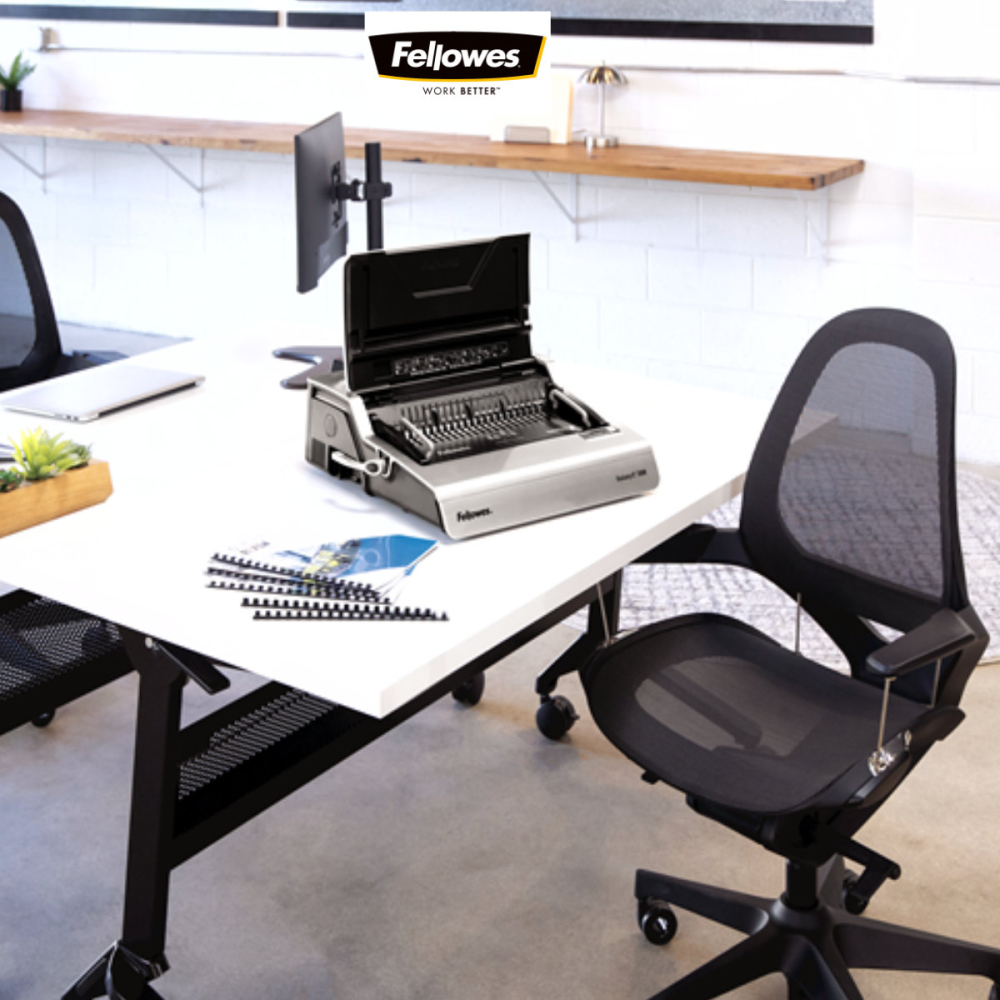 Aparat indosariat electric, Fellowes Galaxy-E 500, cu inele din plastic, diametru maxim spirala 50 mm, capacitate indosariere 500 foi, perforare 28 coli, pentru birou si arhivare intensiva [6]