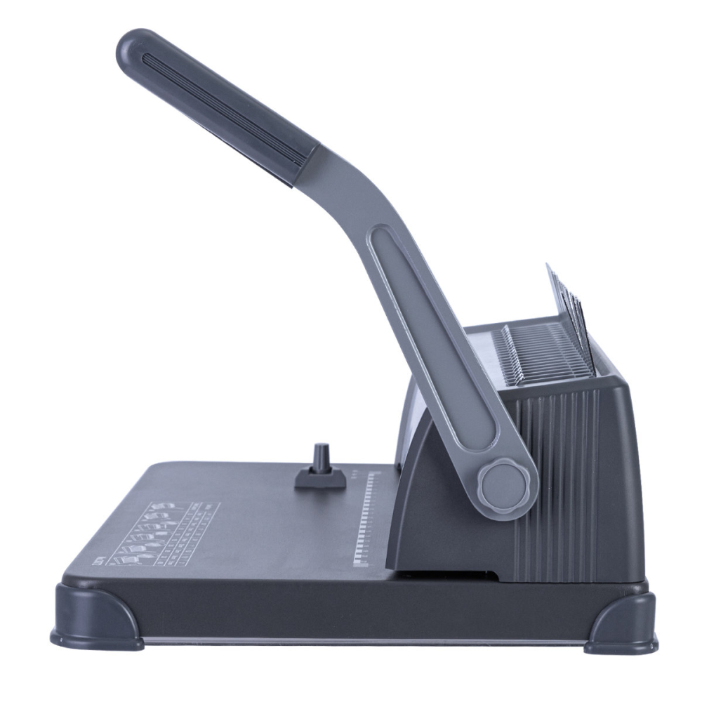 Aparat indosariat manual, E3872, cu inele din plastic, capacitate indosariere 425 foi, perforare 15 coli, pentru birou si arhivare [4]