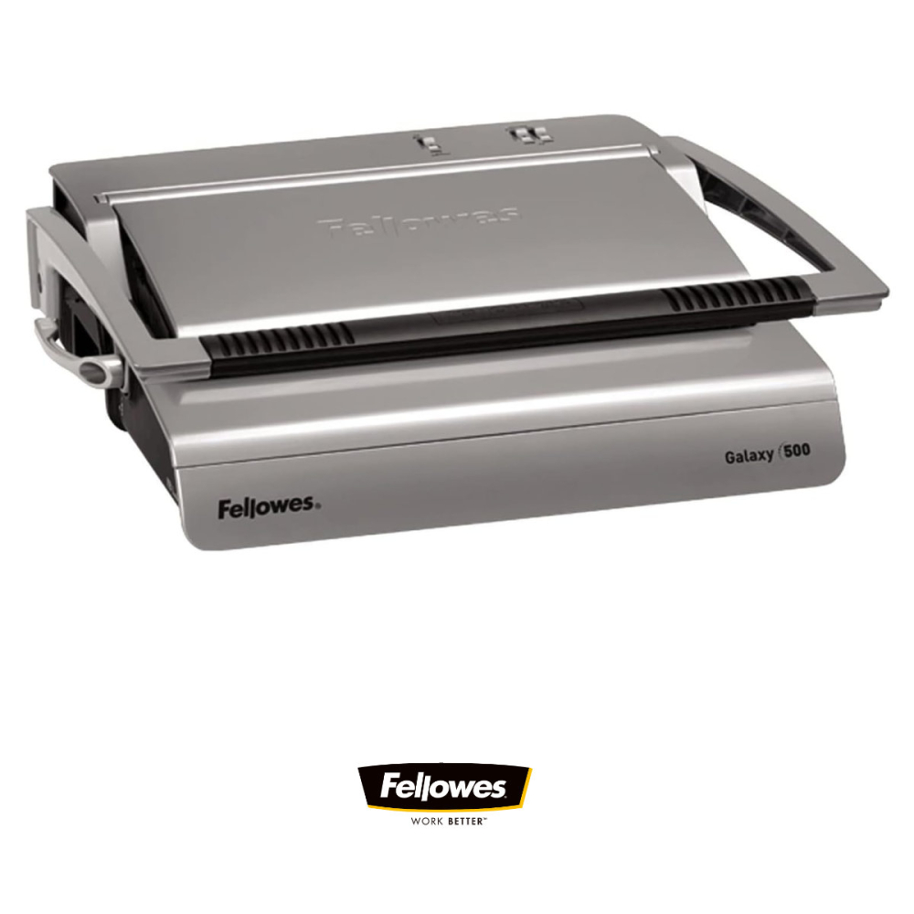 Aparat indosariat manual, Fellowes Galaxy 500, cu inele din plastic, diametru maxim spirala 50 mm, capacitate indosariere 500 foi, perforare 28 coli, pentru birou si arhivare intensiva [2]