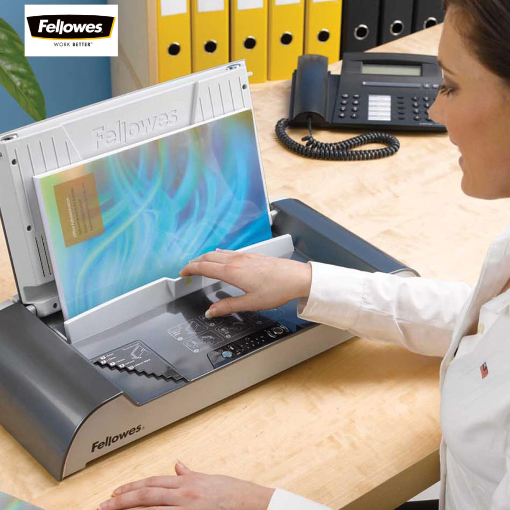 Aparat indosariat termic, Fellowes Helios 30, cu legare termica, grosime maxima document 30 mm, capacitate indosariere 300 foi, pentru birou si arhivare [2]