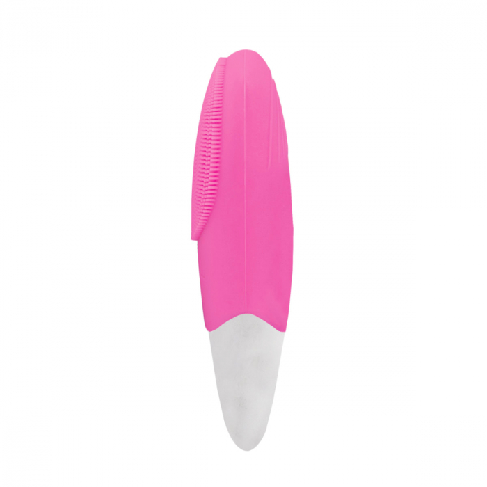 Aparat ingrijire faciala si masaj, Esperanza Cheer, vibratii si pulsatii, reglabil, impermeabil IPX6, baterie Li-Ion, incarcare USB, roz [2]