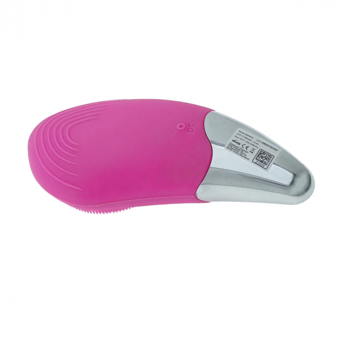 Aparat ingrijire faciala si masaj, Esperanza Cheer, vibratii si pulsatii, reglabil, impermeabil IPX6, baterie Li-Ion, incarcare USB, roz [5]