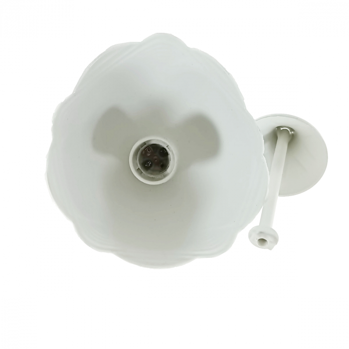 Aplica de tavan cu dulie tip E27 ceramica, cupola de 16cm, 220V, FS-40378, alba [6]