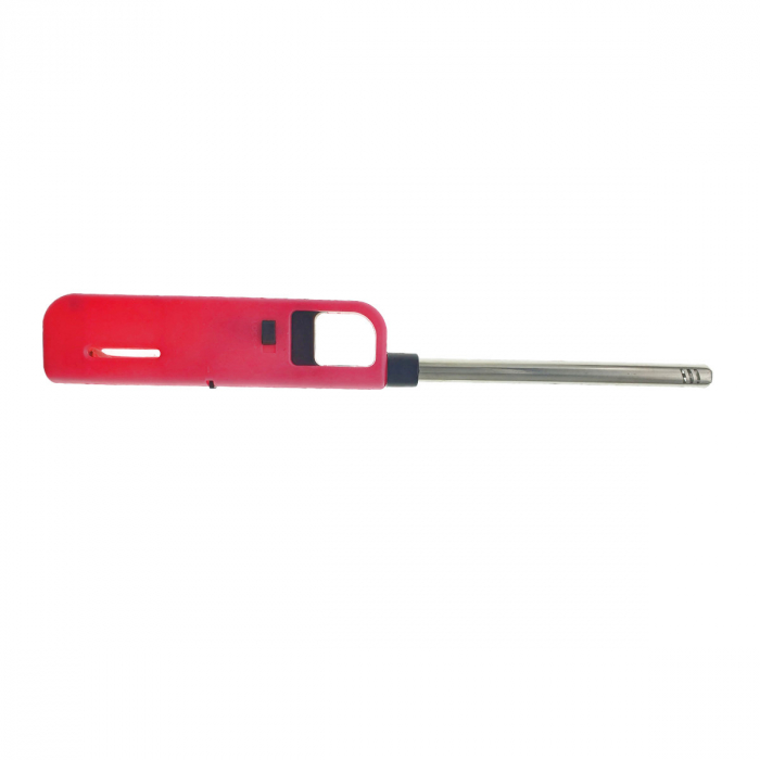 Aprinzator cu gaz, cu buton reglare flacara si sistem de blocare, 268x35x16mm, roz [4]