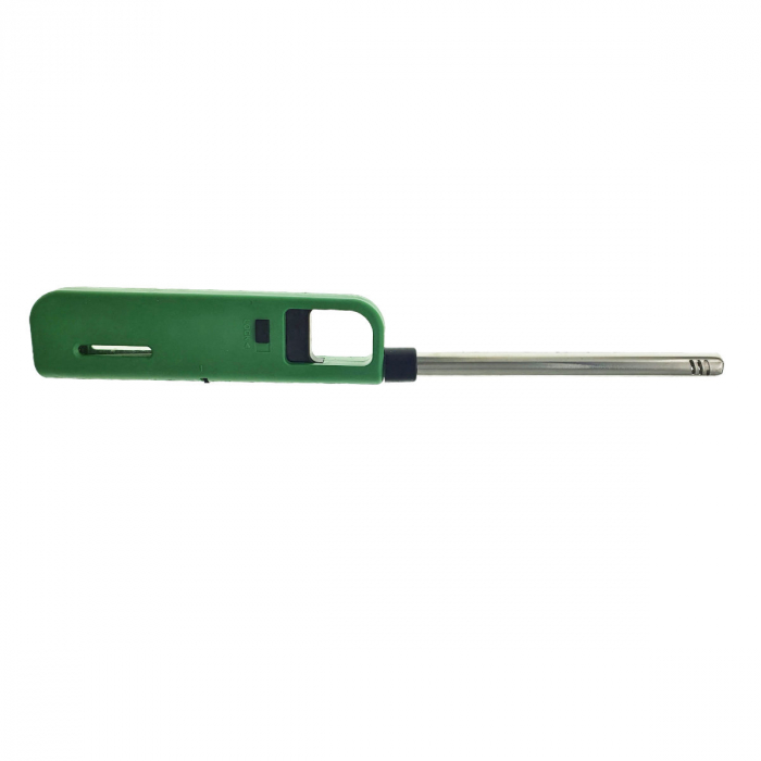 Aprinzator cu gaz, cu buton reglare flacara si sistem de blocare, 268x35x16mm, verde [3]