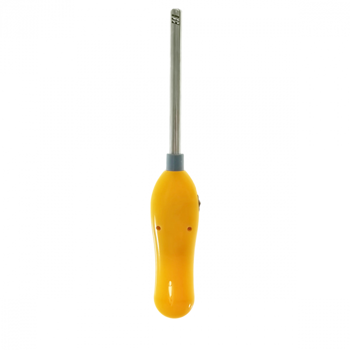 Aprinzator cu gaz, FE-40797, cu reglare flacara si sistem de blocare, reincarcabil, galben [3]