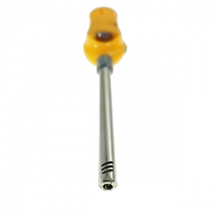 Aprinzator cu gaz, FE-40797, cu reglare flacara si sistem de blocare, reincarcabil, galben [4]