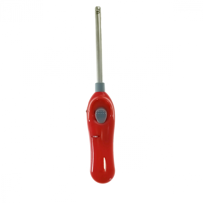 Aprinzator cu gaz, FE-40797, cu reglare flacara si sistem de blocare, reincarcabil, rosu [3]