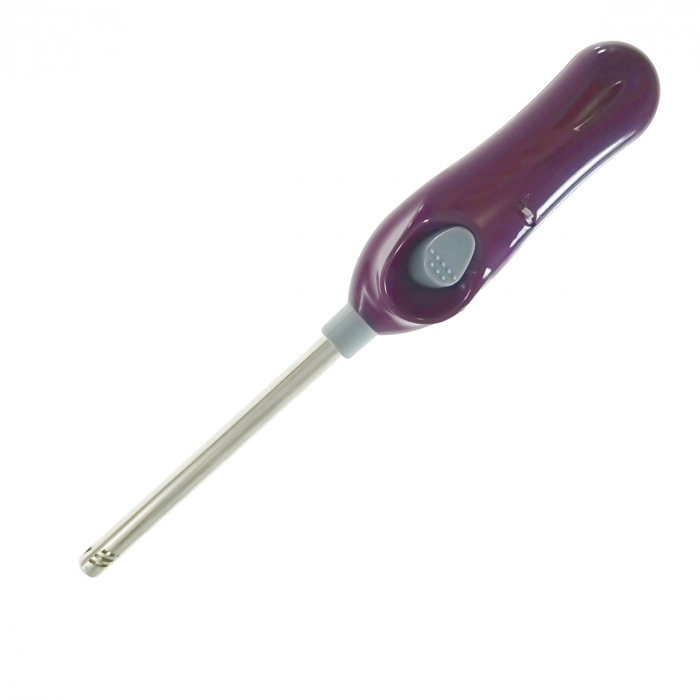 Aprinzator cu gaz, FE-40797, cu reglare flacara si sistem de blocare, reincarcabil, violet [4]