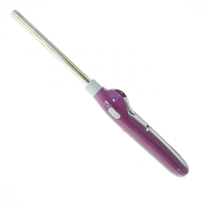 Aprinzator cu gaz, FE-40797, cu reglare flacara si sistem de blocare, reincarcabil, violet [2]