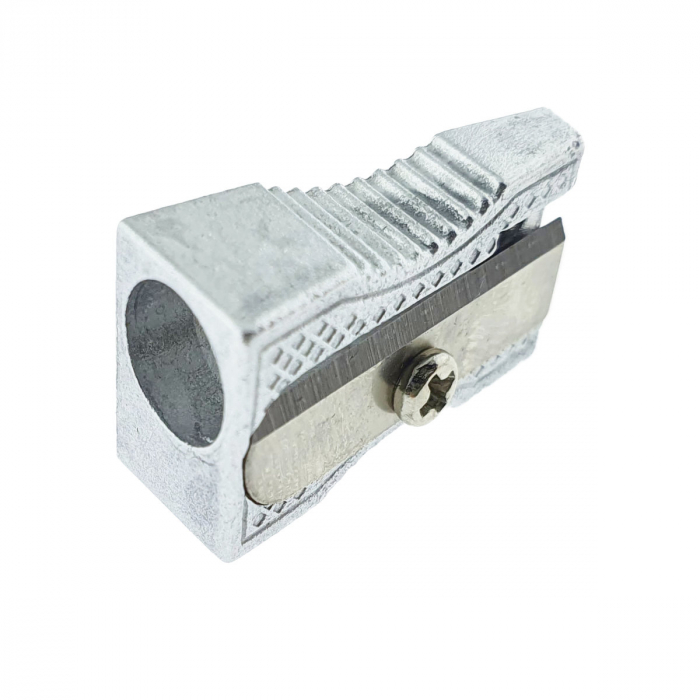 Ascutitoare creioane din aluminiu, compacta si durabila, 25x14x10 mm, argintie [5]