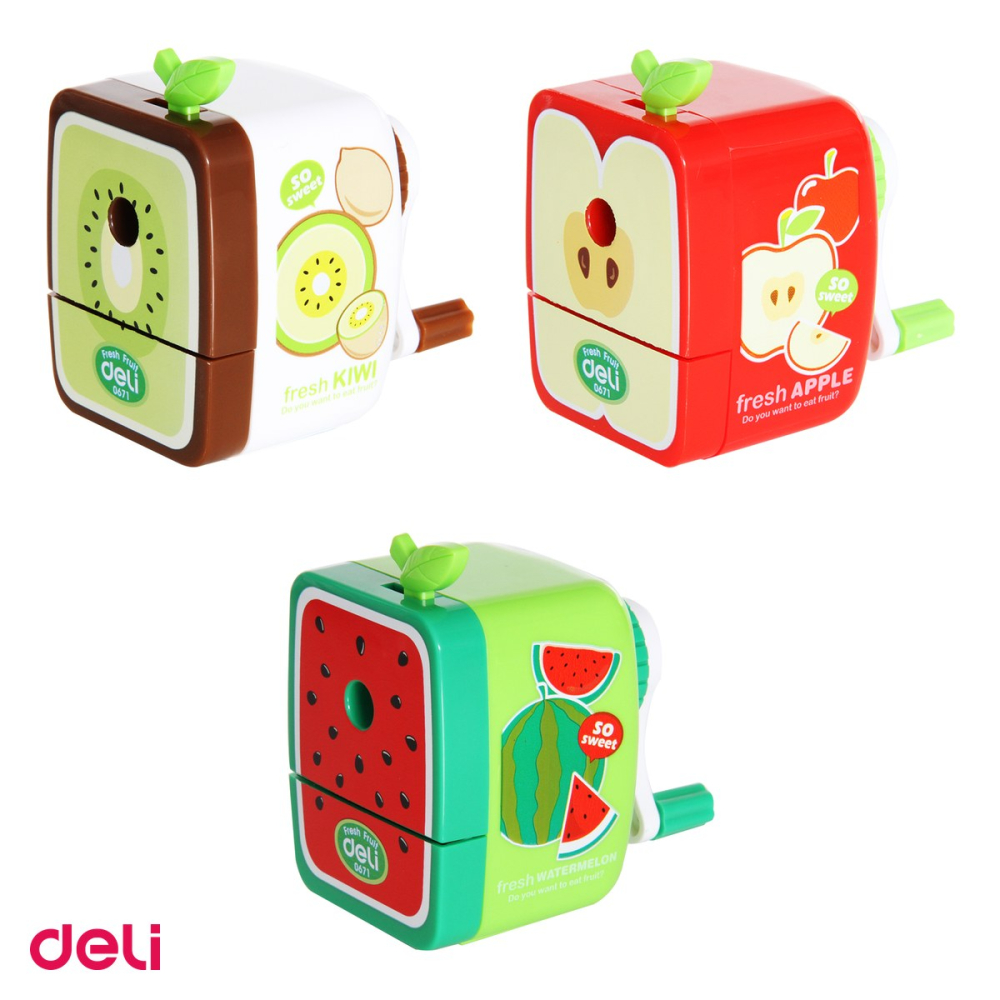 Ascutitoare Deli Fixa Model Fructe, din metal+plastic [4]
