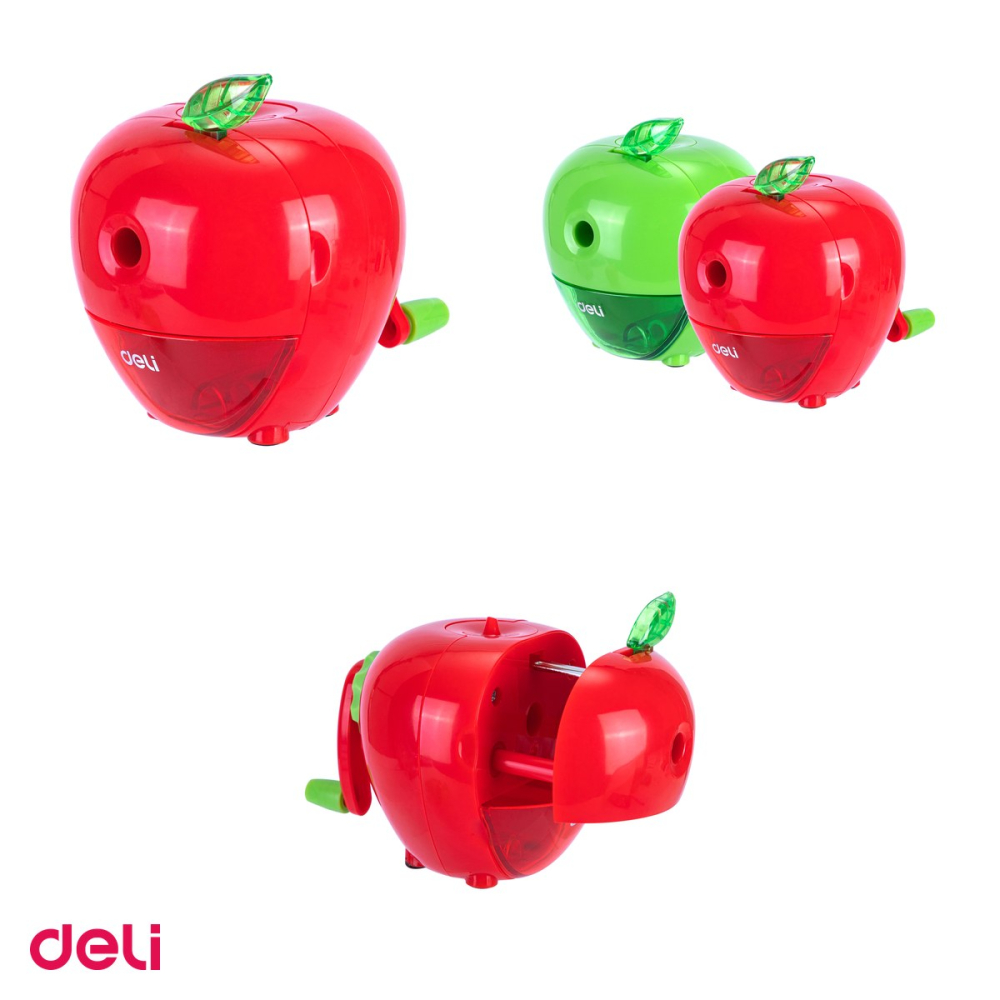 Ascutitoare Deli Fixa Model Fructe, din plastic, transparenta, 2, 111x83x95 mm [4]