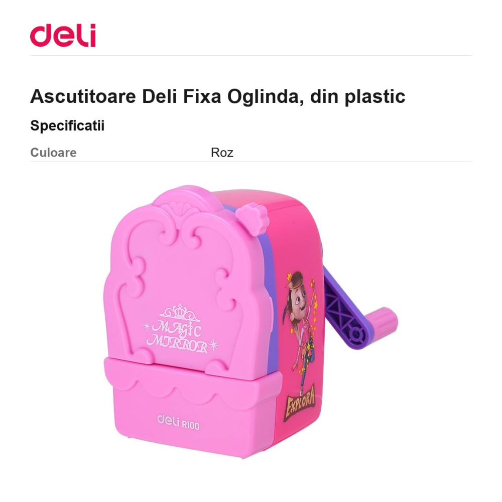 Ascutitoare Deli Fixa Oglinda, din plastic [3]