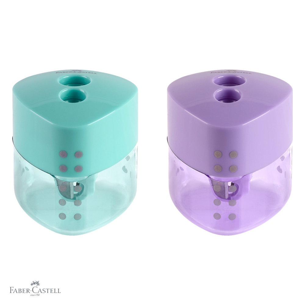 Ascutitoare dubla Faber-Castell Grip Trend 2019, cu container, pentru creioane standard si jumbo [4]