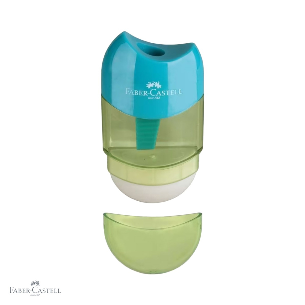 Ascutitoare plastic Faber-Castell Trend 2019, cu container si radiera integrata, pentru scoala si birou [4]