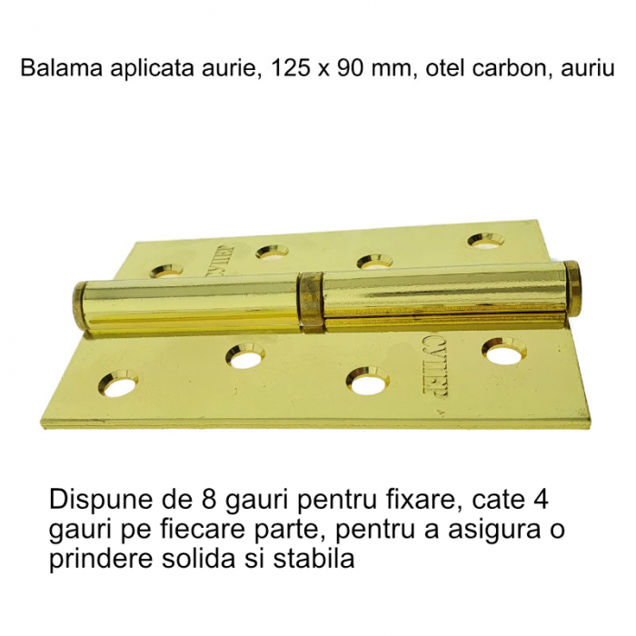 Balama aplicata, FS-65281, 125 x 90 mm, metal, aurie [6]