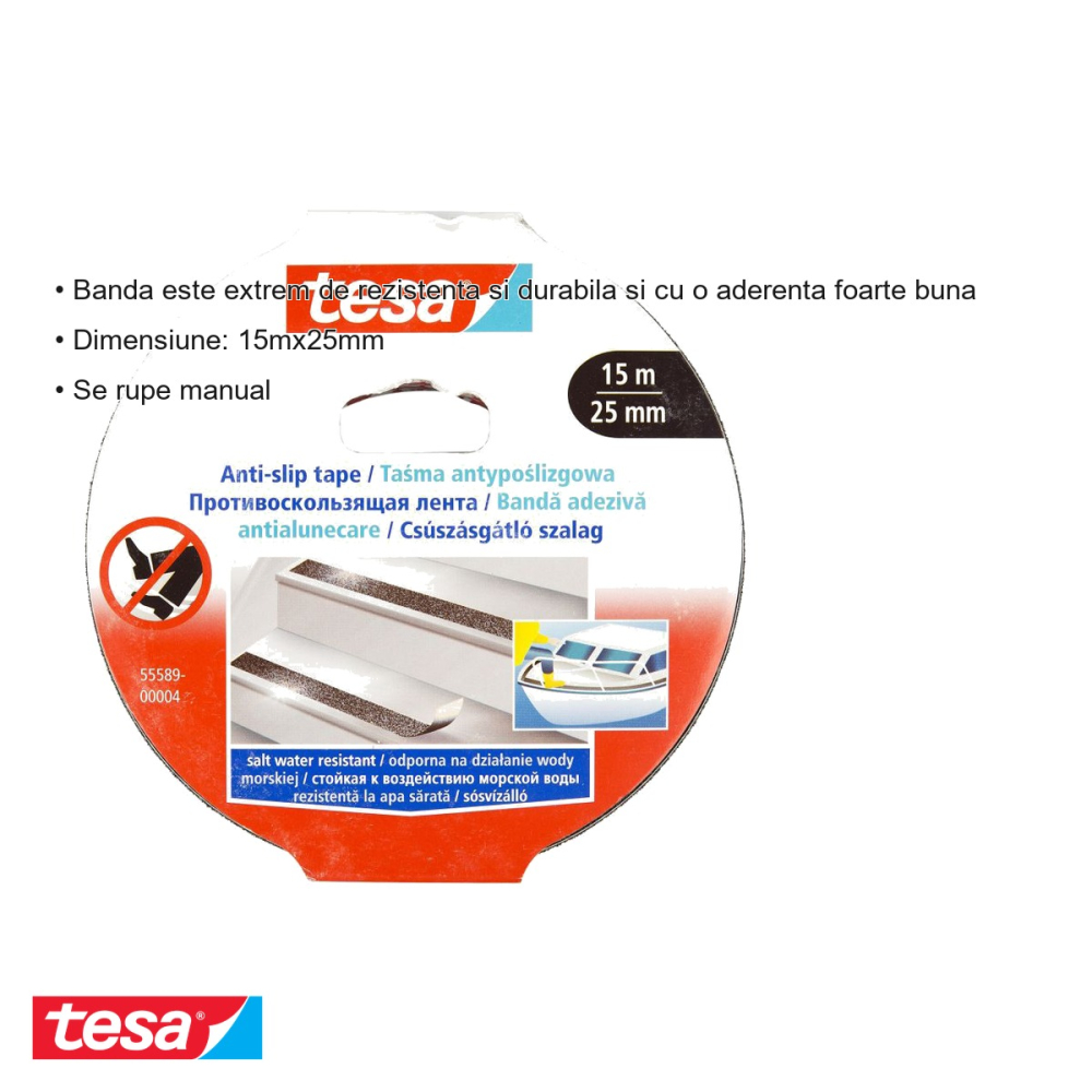 BANDA ADEZIVA ANTIALUNECARE NEAGRA 15M 25MM TESA [3]