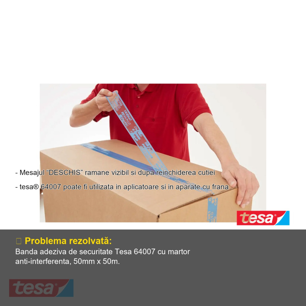 BANDA ADEZIVA ANTIFURT 50M 50MM TESA [2]