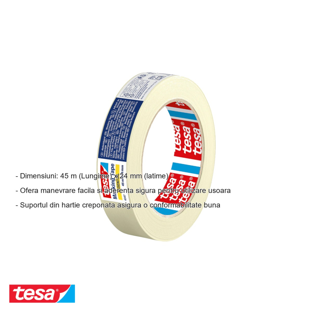 BANDA ADEZIVA MASCARE HARTIE 45M*24MM TESA [2]