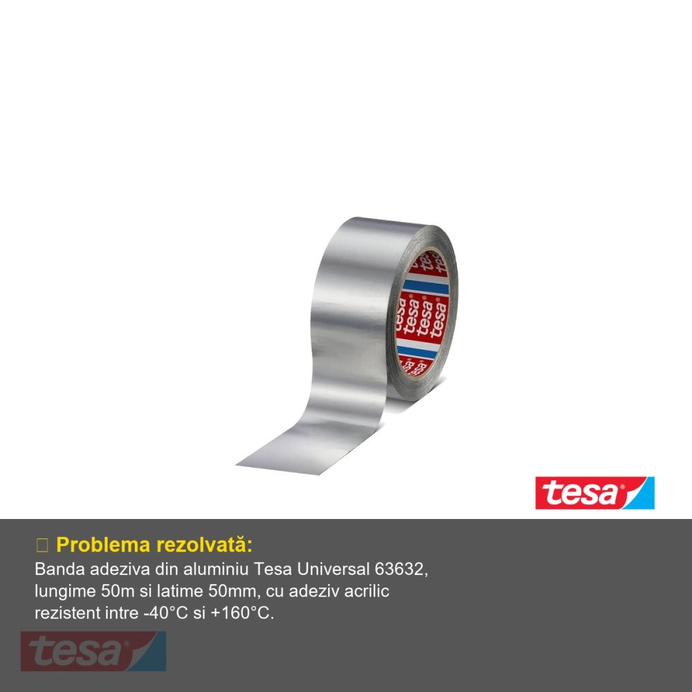BANDA ADEZIVA DIN ALUMINIU 50M*50MM TESA [4]